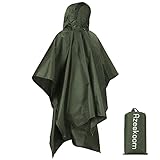Azeekoom Regenjacke Regenponcho, Regenmantel Wasserdicht Unisex Camping Zelt...
