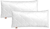 sleepling 2er Set Kopfkissen 40x80 cm, Allergiker Kissen, waschbar, Made in EU,...