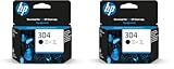 HP 304 (N9K06AE) Original Druckerpatrone Schwarz Deskjet Envy, 2er Pack