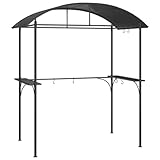 vidaXL Grillpavillon, Grillüberdachung mit Seitenregalen, BBQ Pavillon...