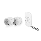 Smartwares SH4-99574 Indoor-Steckdosenschalterset – Plug & Connect, 2 Smarte...