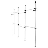 Cocoarm Teleskop Garderoben System Kleiderstangen System mit 6 Stangen...