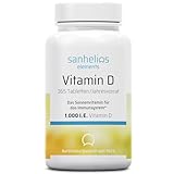Sanhelios Sonnenvitamin D - 1000 I.E. Vitamin D3 - Unterstützt Knochen, Zähne,...