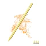 Active Stylists-Stifte für Touchscreens, kapazitiver magnetischer Stylus mit Pom-Spitze, hohe Empfindlichkeit und Präzision, Eingabestift für Pro/Air/Mini/iPhone/Samsung/Android und andere-Gelb