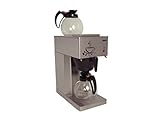 Saro Kaffeemaschine – Edelstahl/Glas – Inkl. 2 Glaskannen à 1,8 L –...