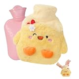 Flintronic Wärmflasche Kinder, Wärmflasche Ente, Flauschige Handwärmer Bezug,...