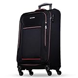 NOWI Sevilla Weichschalen Trolley L – Mittelgroßer Stoff Koffer 50L mit 4...