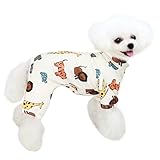 HuaLiSiJi Hundepyjama Kleine Hunde,Elastisch und Bequem Weich und Warm Einfach...