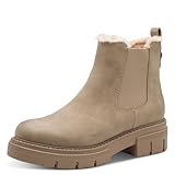 Marco Tozzi Damen 2-26441-45 Chelsea-Stiefel, Taupe, 39 EU