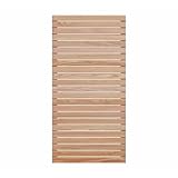 Sichtschutzzaun Rhombus DIY Lärche Natur Holz 90 x180 cm Windschutz für...