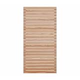 Mega Holz Sichtschutzzaun Rhombus DIY Lärche Natur 90 x180 cm