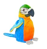Kögler 75956 - Labertier Papagei Sunny, ca. 21 cm groß, nachsprechendes...
