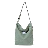 Jiliyote Cord Umhängetasche Damen Groß Mit Reißverschluss - Schultertasche,...