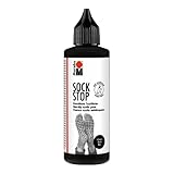 Marabu 17220106073 - Sock Stop, 90 ml, schwarz, gummiartige Antirutsch-Farbe auf...