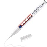 Edding 780 weiß permanenter Glanzlackmarker - extra-feine Rundspitze 0,8 mm,...