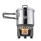 Esbit Trockenbrennstoffkochset - Outdoor Camping Kocher 585 ml mit Edelstahl...