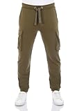 riverso Cargo Jogginghose Herren Baumwolle lang Regular Fit RIVLoris Cargohose...