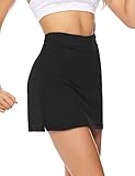 iClosam Tennisrock Damen mit Hose Sportskort 2 in 1 Hoher Taille Hosenrock mit...