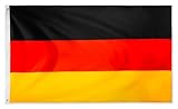 XXL Deutschland Flagge Groß 240 x 150 cm Deutscher Unterstützer Flaggen UV...
