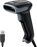 Eyoyo Barcode Scanner 1D 2D QR kabelgebunden, QR Code Scanner Handheld Barcode...