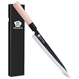 WILDMOK Sashimi-Messer 25,5 cm – Perfektes Yanagiba-Messer zum Schneiden von...