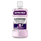 LISTERINE Total Extra Mild (500 ml), schützende Mundspülung ohne Alkohol gegen...