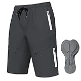 Logas MTB Herren Radlerhose,Herren Mountainbike Shorts Atmungsaktiv Radhose...