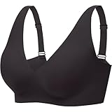 HBselect Nahtloser BH Damen Ohne Bügel V-Ausschnitt Bralette Weicher Push-Up BH...