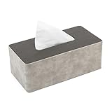LARENNT PU-Leder Taschentuchbox, 24×12×9cm quadratische Kosmetiktücher Box,...