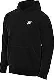 Nike Herren Club Ft Po Kapuzenpullover, Black/Black/White, M