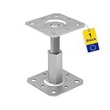 Pfostenträger höhenverstellbar 100 bis 150 mm- Pfostenträger aufschrauben -...