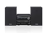 Panasonic SC-PM250EG-K Micro-mit HiFi-System (Bluetooth, CD, UKW, 20 W RMS)...