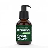 VitaFeel Rizinusöl 100 ml - 100% reines kaltgepresstes Öl, nativ Ph. Eur.,...