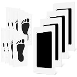 Relota 4 Pcs Baby Handabdruck und Fußabdruck Set, Baby Abdruckset mit 8...