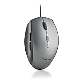 NGS Moth Gray - Optische Maus mit USB-Kabel für Computer mit 5 Silent-Tasten...