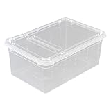2 Stück Transparente Kunststoffbox,Aufzuchtbox für Insekten aus Kunststoff...