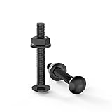 ORTAVA Schlossschrauben M6×40 Schwarz Oxid DIN 603 (20 Stück), mit...