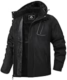 MAOYSSEN Herren Winter Skijacke wasserdichte winddichte atmungsaktive Jacke mit...