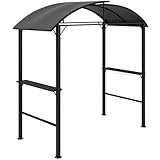 Outsunny Grillpavillon 233 x 110 x 235 cm Winddicht Gartenpavillon mit...
