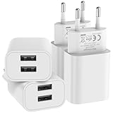 4er Pack USB ladegerät für iPhone 16 15 14 Plus Pro Max 13 12 11 SE Samsung...