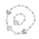 KSJEHW 2 Stücke Ketten für Mädchen Halsketten für Kinder Holz Kinder Schmuck...
