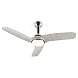 Klarstein - Deckenventilator, 2-in-1: Ventilator & Lampe, dreiflügelig,...