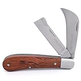 paxlloonge Gartenmesser aus Edelstahl, Faltbares 2-Klingen Okuliermesser,...