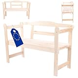 MODO24 Gartenbank aus Holz, Parkbank, Gartenmöbel, Sitzbank, Bank Friesenbank,...