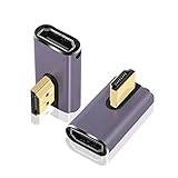 PNGKNYOCN 8K HDMI 270 Grad Adapter, 2 Stück rechtwinkliger HDMI 2.1 Stecker auf...