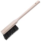 Agrarflora Langstiel Handfeger Rosshaar 43cm - Handbesen mit Rosshaarborsten -...