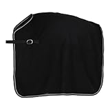 HORZE Kiel Fleece Nierendecke, Schwarz, F