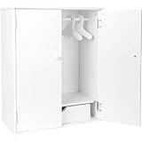 small foot Puppenschrank in Weiß aus Holz, mit Zubehör wie Kleiderstange und...