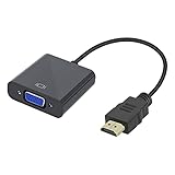 Jsdoin 1080P Active HDTV HDMI auf VGA-Adapter (Stecker auf Buchse) Konverter...