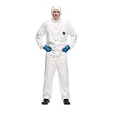 DuPont Tyvek 500 Xpert Chemikalienschutzkleidung mit Kapuze, KategorieII, Typ...